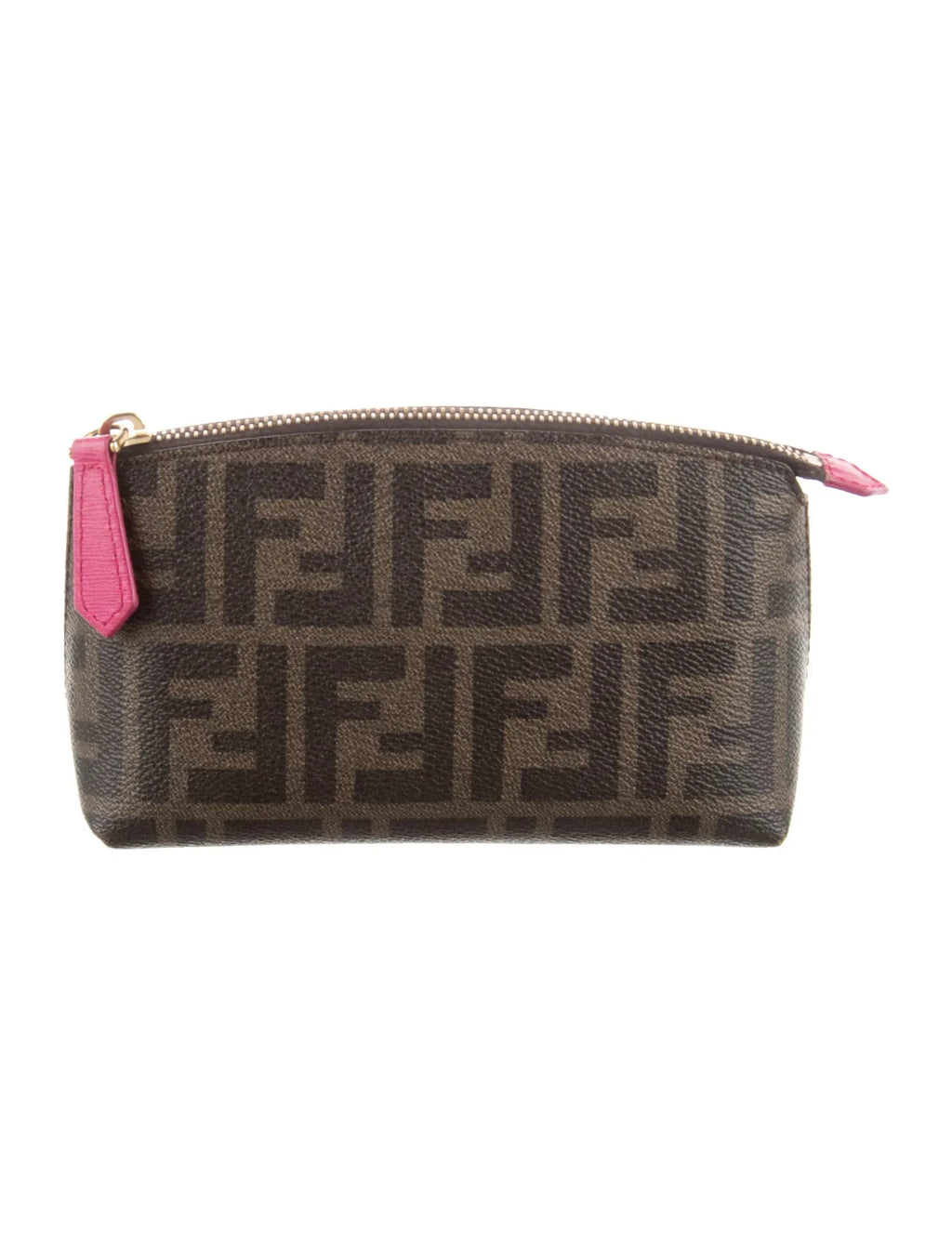 Coated Canvas Cosmetic Bag