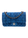 Quilted Tweed Classic Medium Double Flap Bag