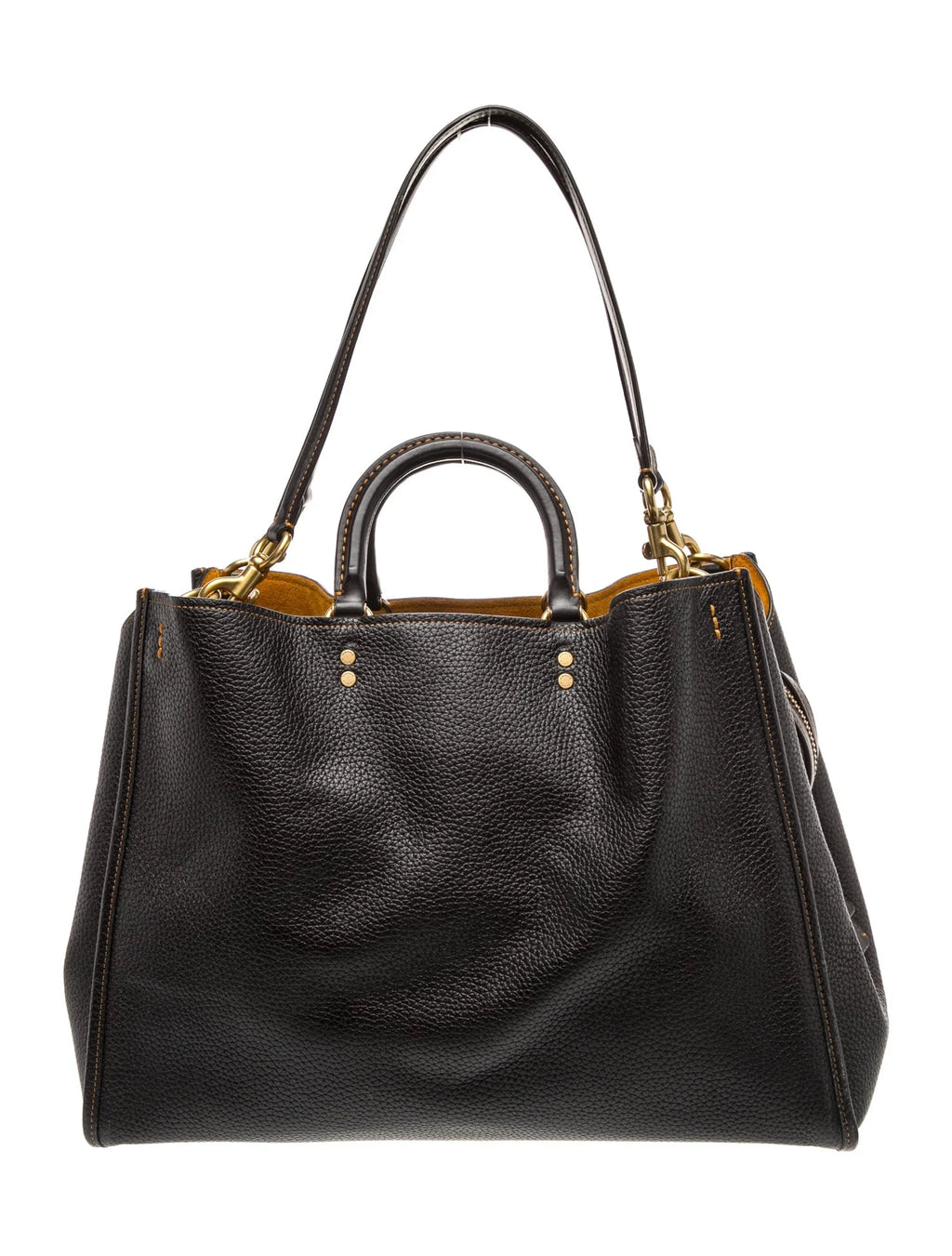 Leather Top Handle Bag