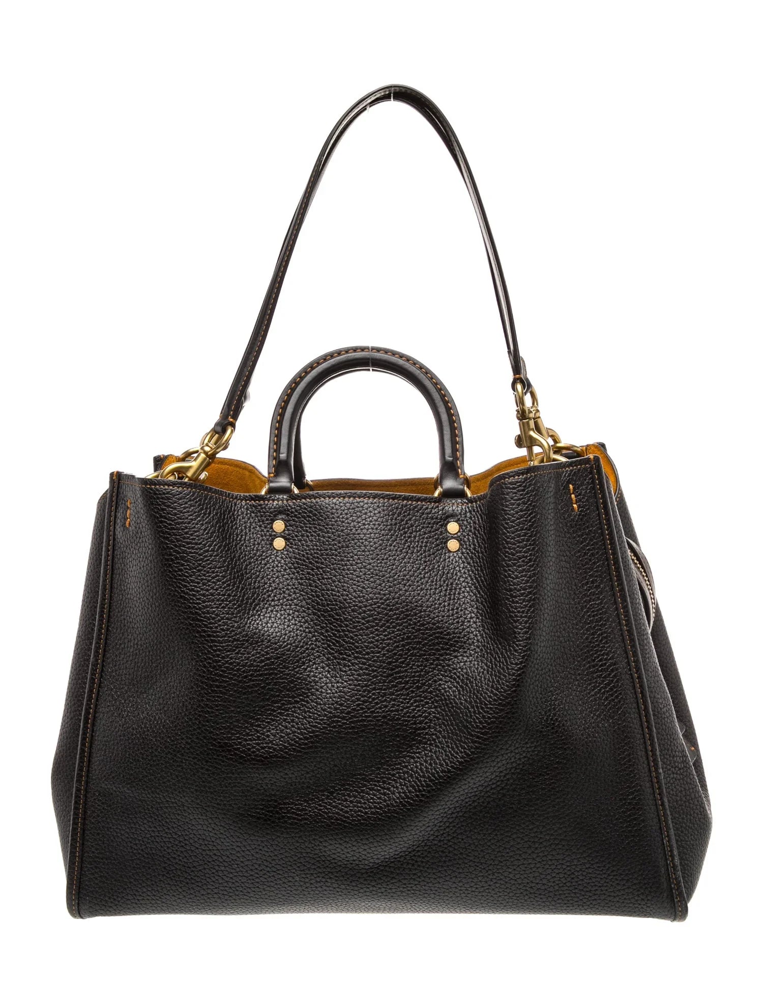 Leather Top Handle Bag