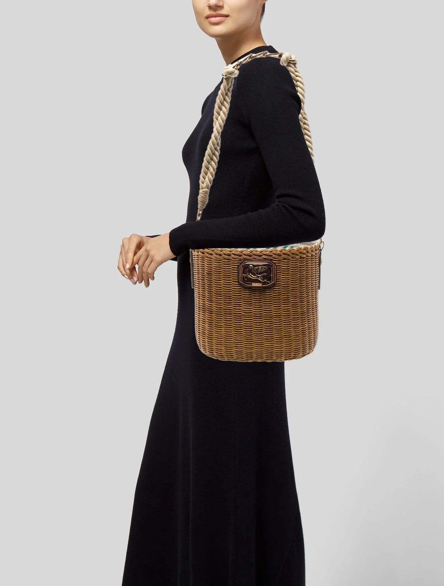 Rattan Crossbody Bag
