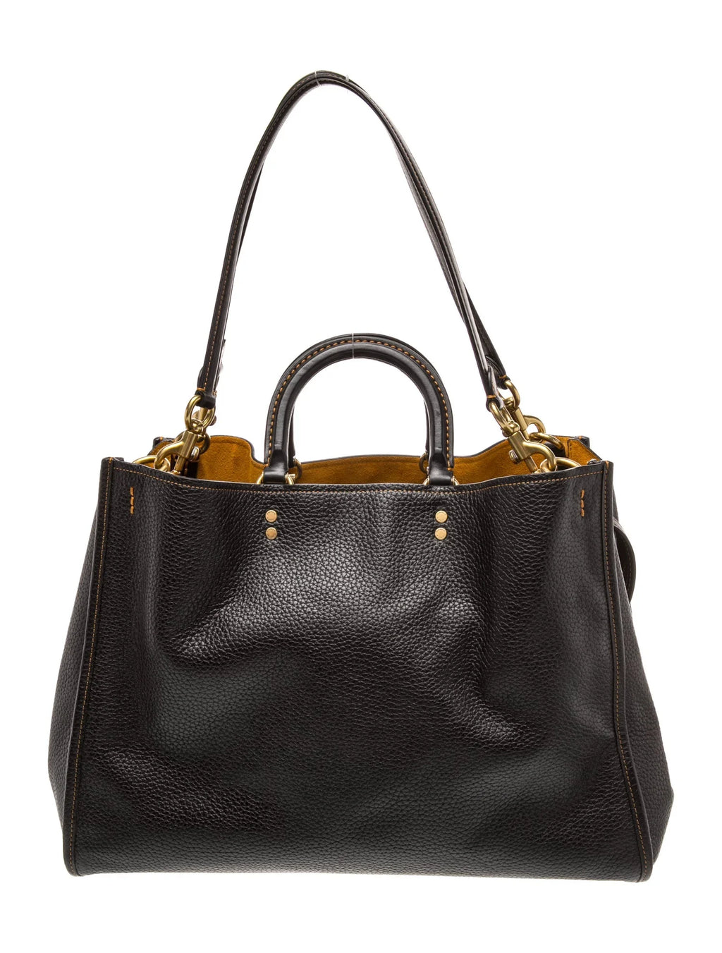 Leather Top Handle Bag