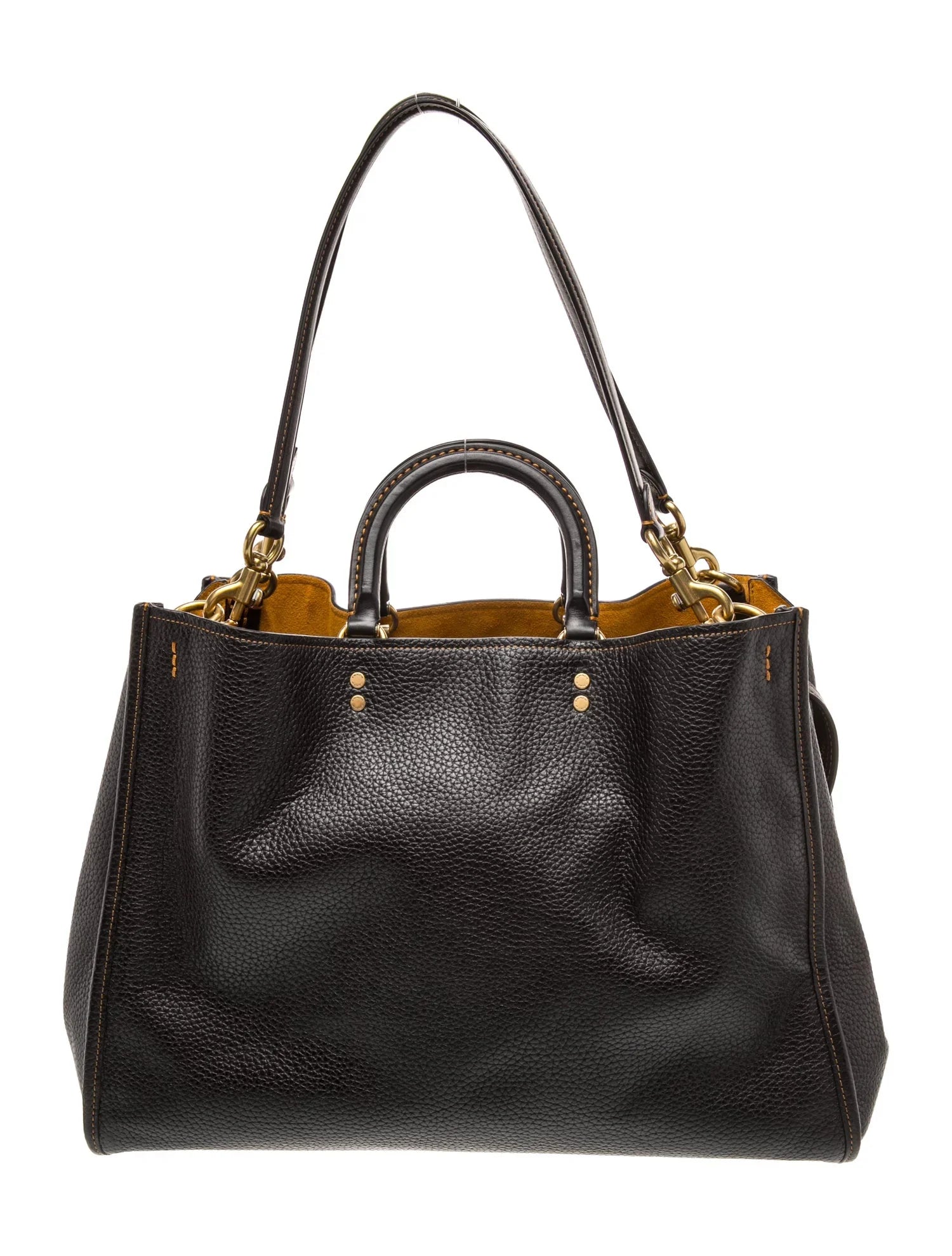 Leather Top Handle Bag
