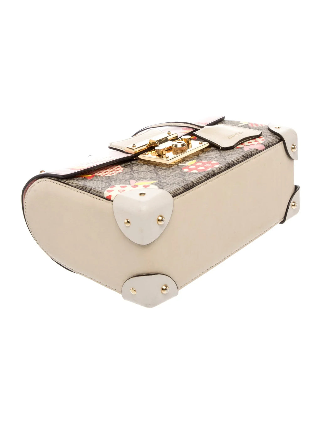 GG Supreme Les Pommes Mini GG Supreme Padlock Bag Small