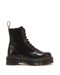 Jadon Boot Smooth Leather Platforms in Black - view 1